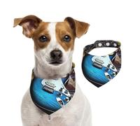 Bandanas d'été pour chiens, bandanas magiques pour chien, bandanas lavables et réglables en forme de triangle pour chiens de taille moyenne et grande taille, chiots et chats, taille L