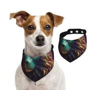 Bandanas d'été pour chiens, bandanas motif lion art abstrait 3D, lavables, réglables, bavoirs triangulaires mignons pour animaux de compagnie pour chiens de taille moyenne et grande taille, chiots et