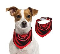 Bandanas d'été pour chiens, bandanas noirs blancs et rouges pour chien, bandanas lavables et réglables en triangle pour animaux de compagnie mignons pour chiens de taille moyenne et grande taille