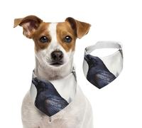 Bandanas d'été pour chiens, bandanas noirs pour chiens, bandanas lavables et réglables triangulaires pour chiens de taille moyenne et grande taille, chiots et chats, taille M