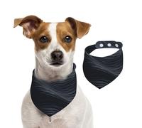 Bandanas d'été pour chiens, bandanas noirs profonds pour chiens, lavables, réglables, triangulaires, bavoirs mignons pour chiens de taille moyenne et grande taille, chiots et chats de petite taille