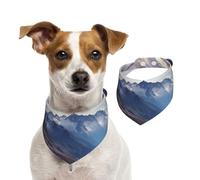 Bandanas d'été pour chiens, bandanas panoramiques des Alpes pour chiens, lavables, réglables, triangulaires, bavoirs mignons pour animaux de compagnie pour chiens de taille moyenne et grande taille