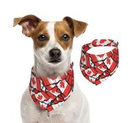 Bandanas d'été pour chiens, bandanas pour chien, bandanas lavables et réglables en forme de triangle pour chiens de taille moyenne et grande taille, chiots et chats, taille M
