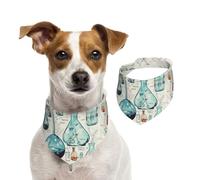 Bandanas d'été pour chiens, bandanas pour chien, bandanas lavables et réglables en forme de triangle pour chiens de taille moyenne et grande taille, chiots et chats, taille M