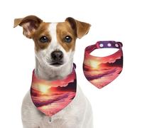 Bandanas d'été pour chiens, bandanas roses pour chiens, bandanas lavables et réglables en forme de triangle pour chiens de taille moyenne et grande taille, chiots et chats, taille M