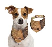 Bandanas d'été pour chiens, bandanas vintage en forme de pyramide égyptienne pour chien, lavable et réglable, bavoirs triangulaires mignons pour chiens de taille moyenne et grande taille, chiots et