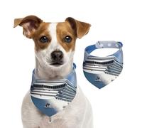 Bandanas d'été pour chiens, bateau de croisière, bandanas lavables et réglables en forme de triangle pour chiens de taille moyenne et grande taille, chiots et chats, taille L