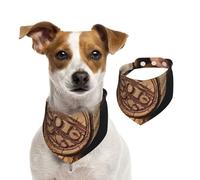 Bandanas d'été pour chiens - Bouchon de bouteille de vin avec bandanas vintage pour chien - Lavables et réglables - Bavoirs triangulaires mignons pour animaux de compagnie - Pour chiens de taille