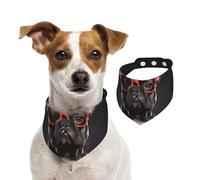 Bandanas d'été pour chiens, bouledogue français, bandanas lavables et réglables pour chien, écharpe triangulaire, bavoirs mignons pour chiens de taille moyenne et grande taille