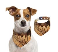 Bandanas d'été pour chiens, chameaux égyptiens, lavables, réglables, triangulaires, bavoirs mignons pour chiens de taille moyenne et grande taille, chiots et chats, taille L