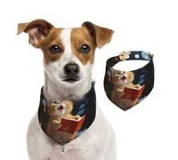 Bandanas d'été pour chiens, chats mignons chantant des chants de Noël, bandanas lavables et réglables en triangle pour chiens de taille moyenne et grande taille