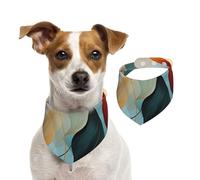 Bandanas d'été pour chiens de style moderne du milieu du siècle, lavables, réglables et triangulaires, bavoirs mignons pour chiens de taille moyenne et grande taille, chiots et chats, taille M