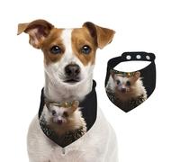 Bandanas d'été pour chiens en forme de couronne avec hérisson, bandanas lavables et réglables triangulaires pour chiens et chats de taille moyenne et grande taille