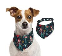 Bandanas d'été pour chiens et femmes, bandanas de danse de Noël, bandanas lavables et réglables en forme de triangle pour chiens et chats de taille moyenne et grande