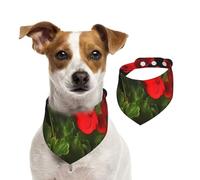 Bandanas d'été pour chiens, géraniums rouges, bandanas pour chien, lavables, réglables, triangulaires, bavoirs mignons pour chiens de taille moyenne et grande taille, chiots et chats, taille S