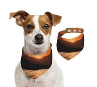 Bandanas d'été pour chiens, montagne et eau au coucher du soleil, bandanas lavables et réglables en triangle pour chiens de taille moyenne et grande taille, chiots et chats, taille S