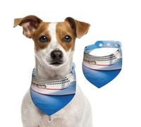 Bandanas d'été pour chiens, motif bateau de croisière, lavables, réglables, triangulaires, bavoirs mignons pour chiens de taille moyenne et grande taille, chiots et chats, taille M