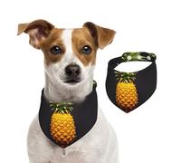 Bandanas d'été pour Chiens Motif pin Jaune, Bandanas lavables et réglables, écharpe Triangulaire, Bavoirs Mignons pour Chiens Taille Moyenne, Grands Chiots et Chats