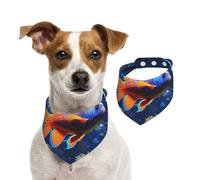 Bandanas d'été pour chiens, poissons, bandanas pour chien, lavables, réglables, triangulaires, bavoirs mignons pour chiens de taille moyenne et grande taille, chiots et chats de petite taille