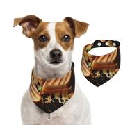 Bandanas d'été pour chiens, sandwichs au fromage, bandanas lavables et réglables pour chien, écharpe triangulaire, bavoirs mignons pour animaux de compagnie pour chiens de moyenne et grande taille