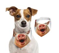Bandanas d'été pour chiens souriants - Lavables et réglables - Bavoirs triangulaires mignons pour chiens de taille moyenne et grande - Chiots et chats - Taille M