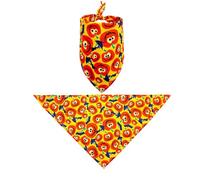 Bandanas d'Halloween personnalisés pour chien, chat, écharpes réversibles avec motifs chauve-souris, citrouilles pour chiens de petite, moyenne et grande taille