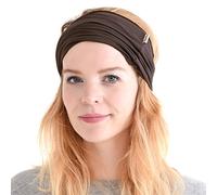 Bandanas élastiques pour hommes - Bandeau japonais d'entraînement pour femmes cheveux noirs (couleur : marron)