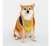 Bandanas élégants pour chien - Motifs pour la Saint-Valentin, les anniversaires et plus encore - Polyester doux pour animaux de compagnie Drapeau d'Andorre Taille M