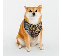 Bandanas élégants pour chien - Motifs pour la Saint-Valentin, les anniversaires et plus encore - Vêtements pour animaux de compagnie en polyester doux extrêmement belle image d'une femme S