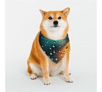 Bandanas élégants pour chien - Motifs pour la Saint-Valentin, les anniversaires et plus encore - Vêtements en polyester doux pour animaux de compagnie Gouttes de pluie dans le ciel Taille L