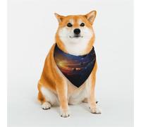 Bandanas élégants pour chien - Motifs pour la Saint-Valentin, les anniversaires et plus encore - Vêtements en polyester doux pour animaux de compagnie - Jolies planètes - Taille M