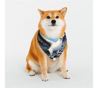 Bandanas élégants pour chien - Motifs pour la Saint-Valentin, les anniversaires et plus encore - Vêtements pour animaux de compagnie en polyester doux Un oiseau avec fond d'échiquier surréaliste