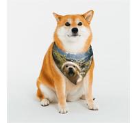 Bandanas élégants pour chien - Motifs pour la Saint-Valentin, les anniversaires et plus encore - Vêtements en polyester doux pour animaux de compagnie Un petit chien animé Taille M