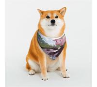 Bandanas élégants pour chien - Motifs pour la Saint-Valentin, les anniversaires et plus encore - Vêtements en polyester doux pour animaux de compagnie Un joli cochon Taille M