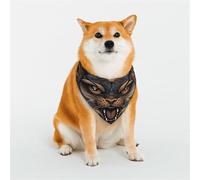 Bandanas élégants pour Chiens - Motifs pour la Saint-Valentin, Les Anniversaires et Plus Encore - Vêtements Doux en Polyester pour Animaux de Compagnie - Petit modèle Tigre féroce