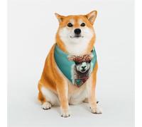 Bandanas en alpaga pour chien - Grande écharpe triangulaire réglable - Double écharpe réversible lavable - Mouchoir quotidien pour chien de taille moyenne et grande - Cadeau