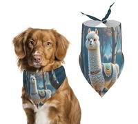 Bandanas en alpaga pour chien mignon pour nourrir et toiletter, bavoirs triangulaires lavables pour animaux domestiques pour chats et chiens