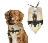 Bandanas en forme d'avion pour chien - Bavoirs triangulaires lavables pour chats et chiens