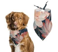 Bandanas en forme de libellule et de fleurs pour chien - Pour le toilettage - Bavoirs triangulaires lavables pour animaux domestiques - Écharpe pour chats et chiens
