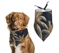 Bandanas en forme de palmier pour chien - Bavoirs triangulaires lavables pour chats et chiens