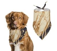 Bandanas en marbre pour chien pour nourrir et toiletter, bavoirs triangulaires lavables pour animaux domestiques pour chats et chiens