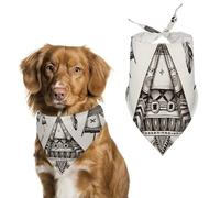 Bandanas en plumes pour chiens et chats - Bandanas pour nourrir et toiletter - Bavoirs triangulaires lavables pour animaux domestiques