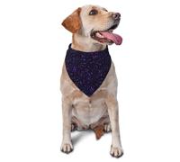 Bandanas lavables pour Chien, Chat, Chiot, Violet améthyste foncé, Paillettes