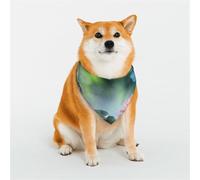 Bandanas lavables pour chiens et chats avec imprimé fleur de lotus de jardin