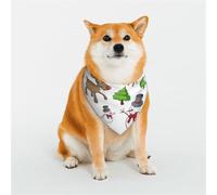 Bandanas lavables pour chiens et chats avec imprimé joyeux Noël