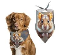 Bandanas mignons et bizarres pour chien hamster pour nourrir et toiletter, bavoirs triangulaires lavables pour animaux domestiques pour chats et chiens