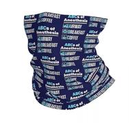 Bandanas Multifonctionnels Anesthésiste Anesthésiologie Médecin Infirmière Drôle B-A Ba De L'Anesthésie Bandana Couverture Du Cou Imprimé Magie Foulard Masque D'Équitation