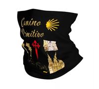 Bandanas Multifonctionnels Buen Camino De Santiago hiver bandeau chauffe-cou Ski Camping Tube écharpe El Camino chemin de saint James visage Bandana guêtre