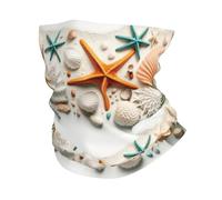 Bandanas Multifonctionnels Cache-cou d'hiver pour femme motif coquillage étoile de mer coquille Saint-Jacques coupe-vent pour ski guêtre bandeau