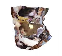 Bandanas Multifonctionnels cache-cou motif chat qui pleure pour le ski et le camping idéal pour homme et femme